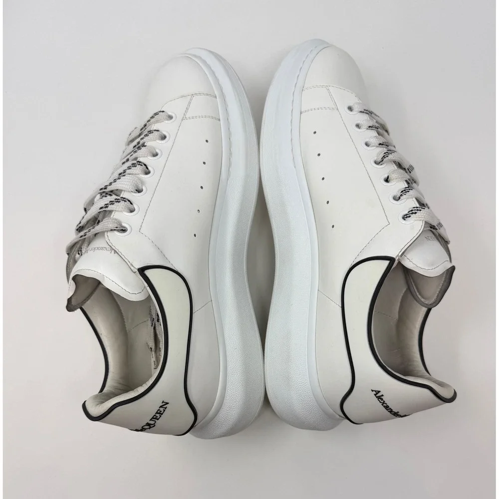 Alexander McQueen Oversized Sneaker White/Black Trim Size 13.5 US 46.5 EU - Picture 4 of 8